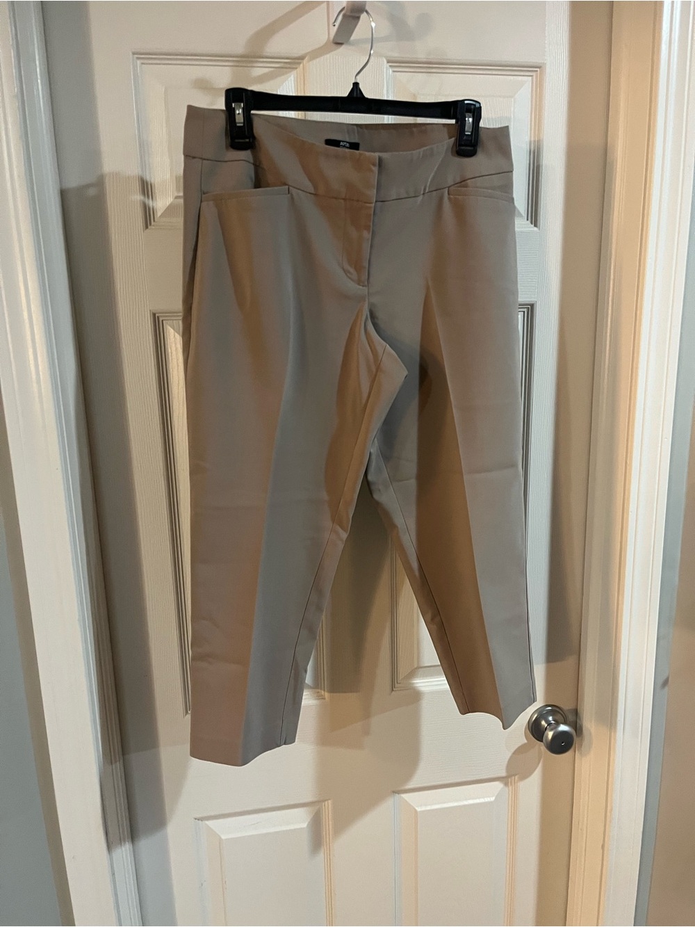 Apt. 9 Khaki Pants with Black Waist Trim